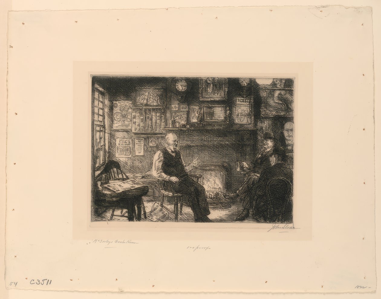 La stanza sul retro di McSorley da John French Sloan