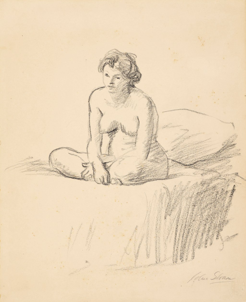 Nudo seduto da John French Sloan