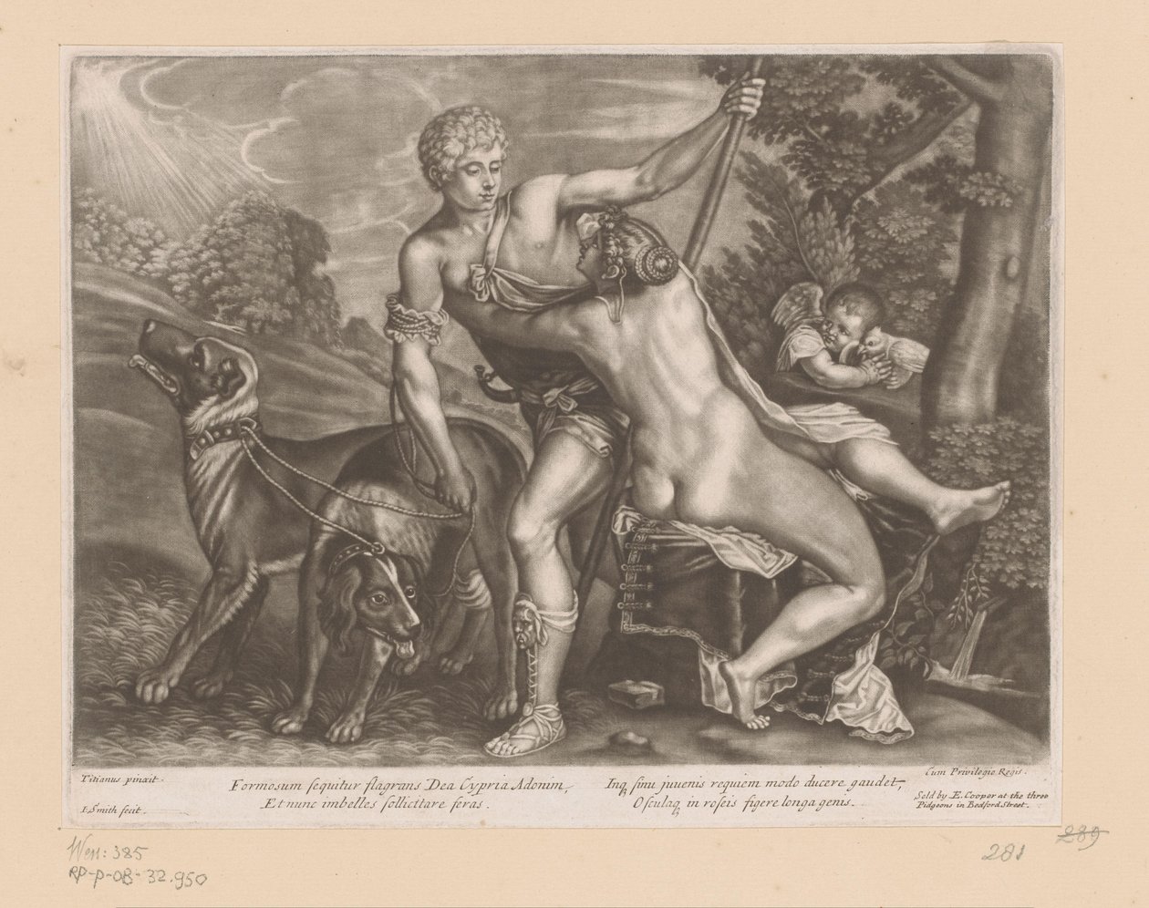 Venere e Adone da John Smith