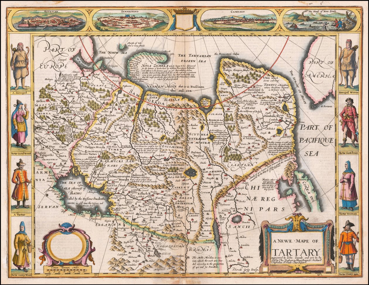 Mappa della Tartaria del 1626 di John Speed da John Speed