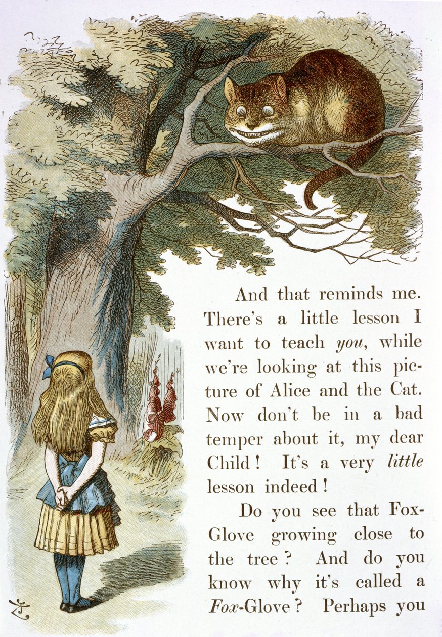 Il gatto del Cheshire da John Tenniel