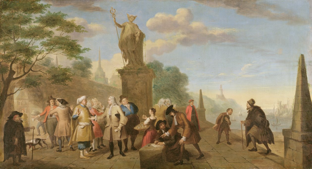 Allegoria del commercio, 1743 da John Theodore Heins