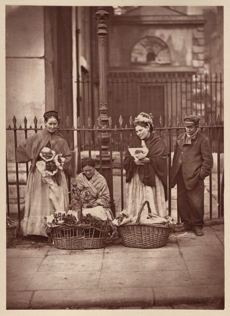 Donne dei fiori di Covent Garden da John Thomson