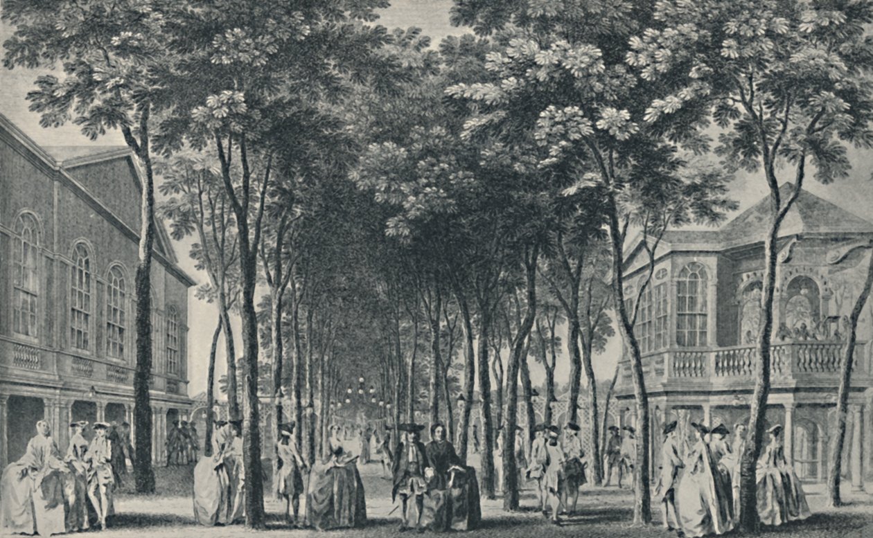 Società ai giardini di Marylebone, 1755, 1920 da John Tinney