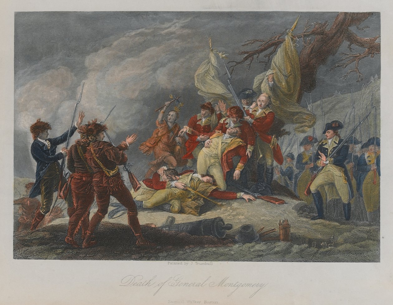 Morte del Generale Montgomery, 1775 da John Trumbull