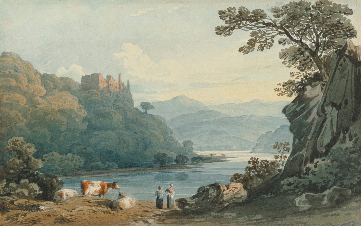 Castello di Berry Pomeroy, Devon da John Varley