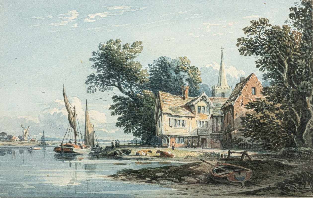 Sul Tamigi vicino a Chiswick da John Varley