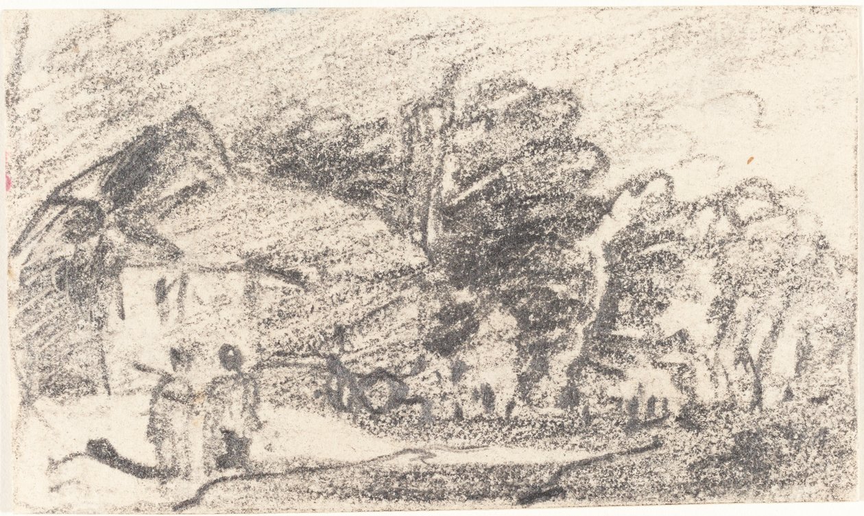 Due Figure su una Strada di Campagna da John Varley