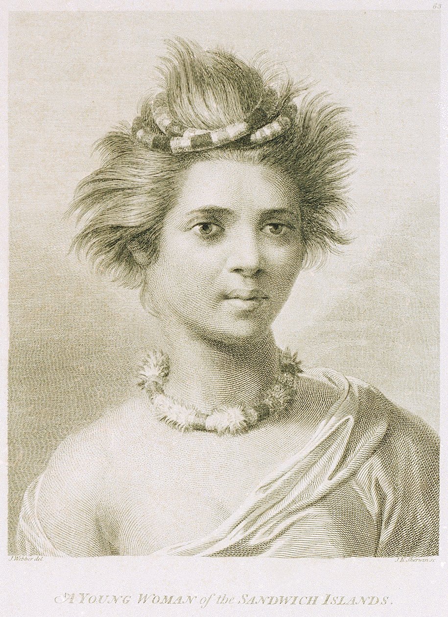 Una giovane donna delle Isole Sandwich da John Webber