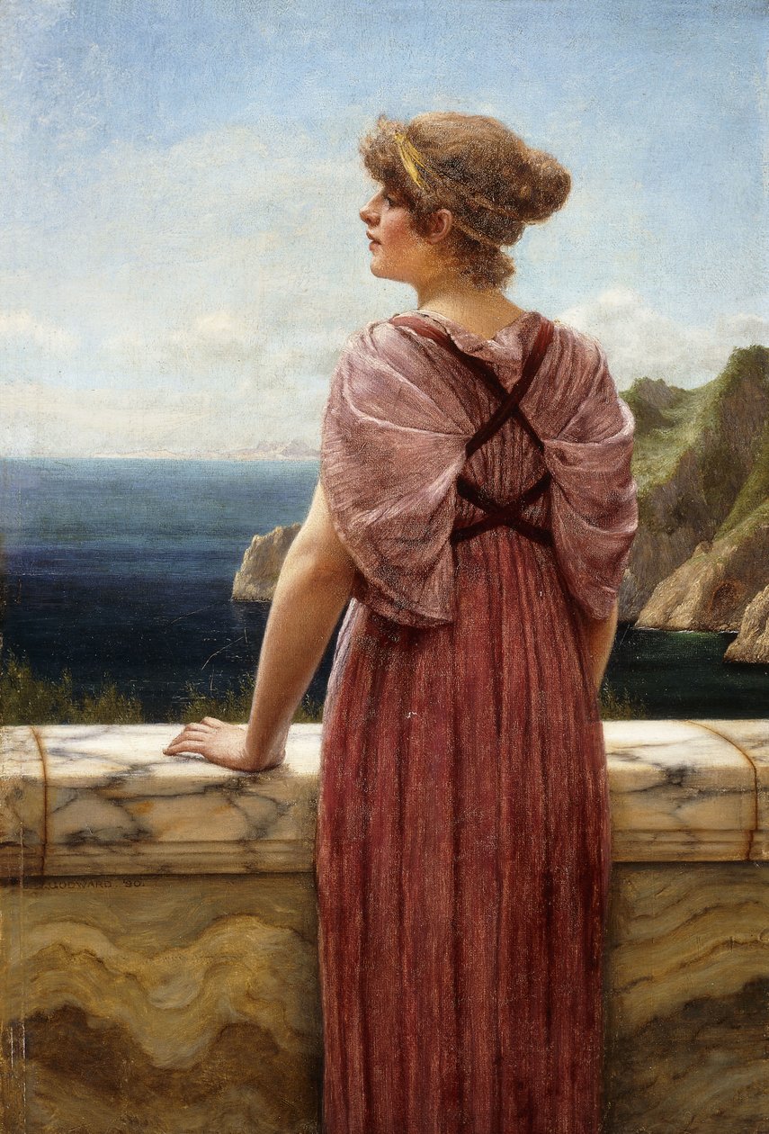 Guardando verso il mare da John William Godward