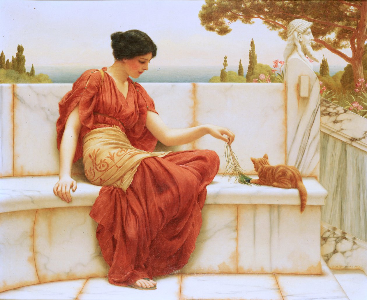 Il Favorito, 1901 da John William Godward