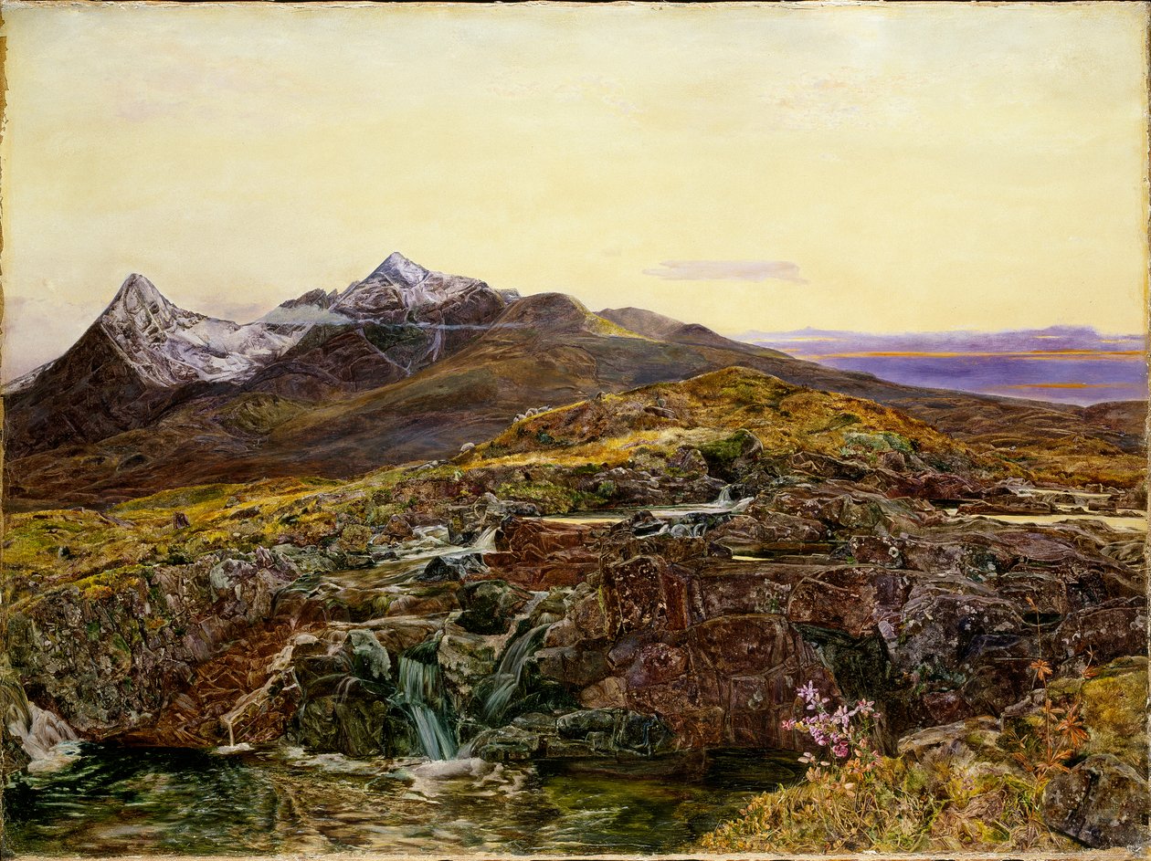 Cuillin Ridge, Skye, da Sligachan da John William Inchbold