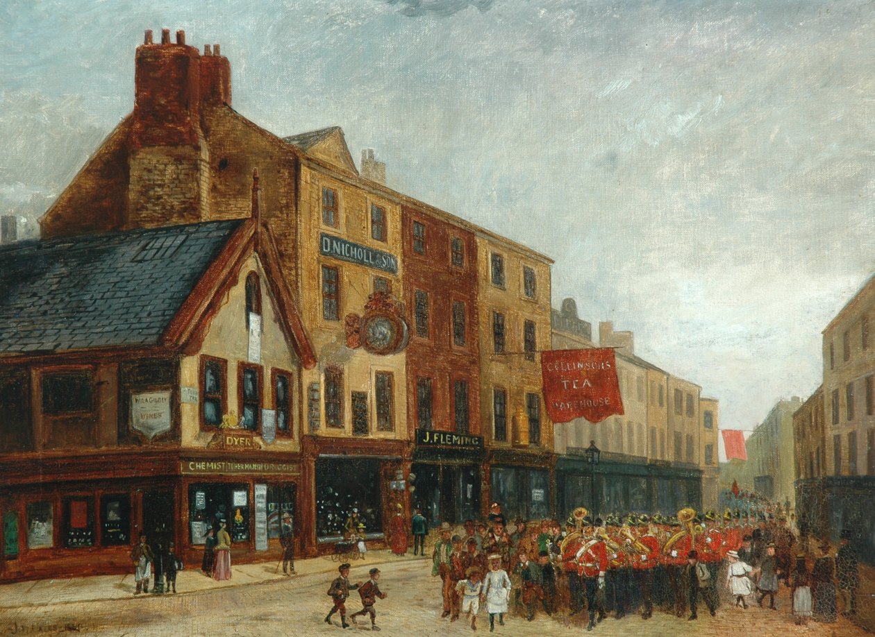 Scena di strada a Halifax, 1890 da John William Oates