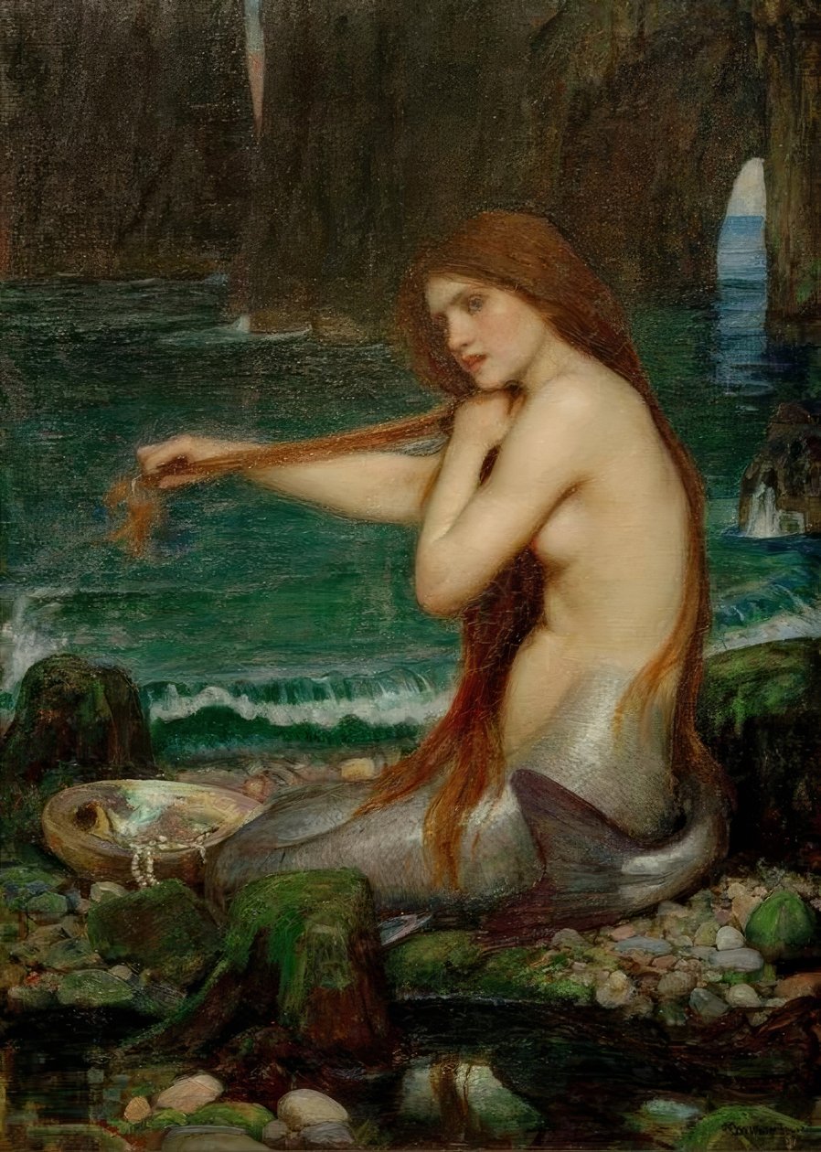 Una sirena da John William Waterhouse