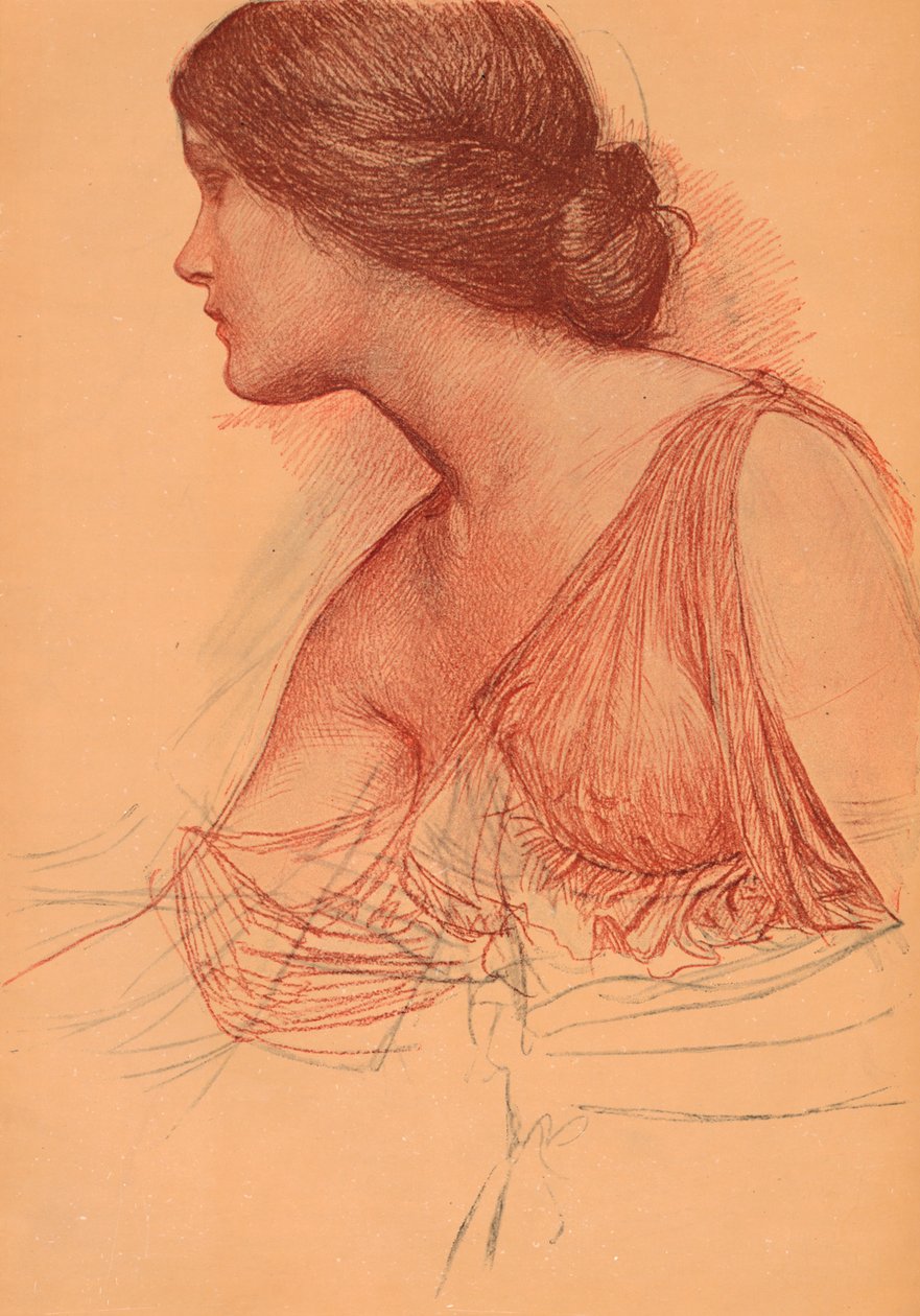 Da uno studio in sanguigna da John William Waterhouse