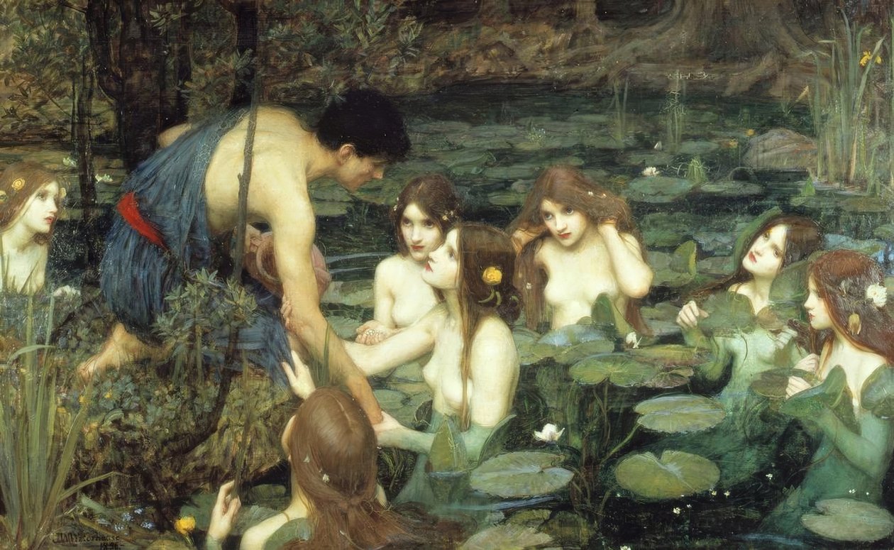 Hylas e le ninfe da John William Waterhouse