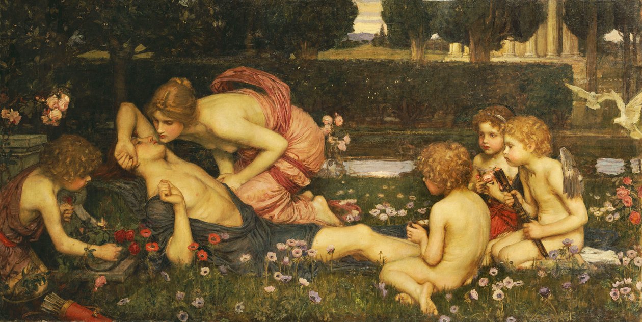 Il risveglio di Adone da John William Waterhouse