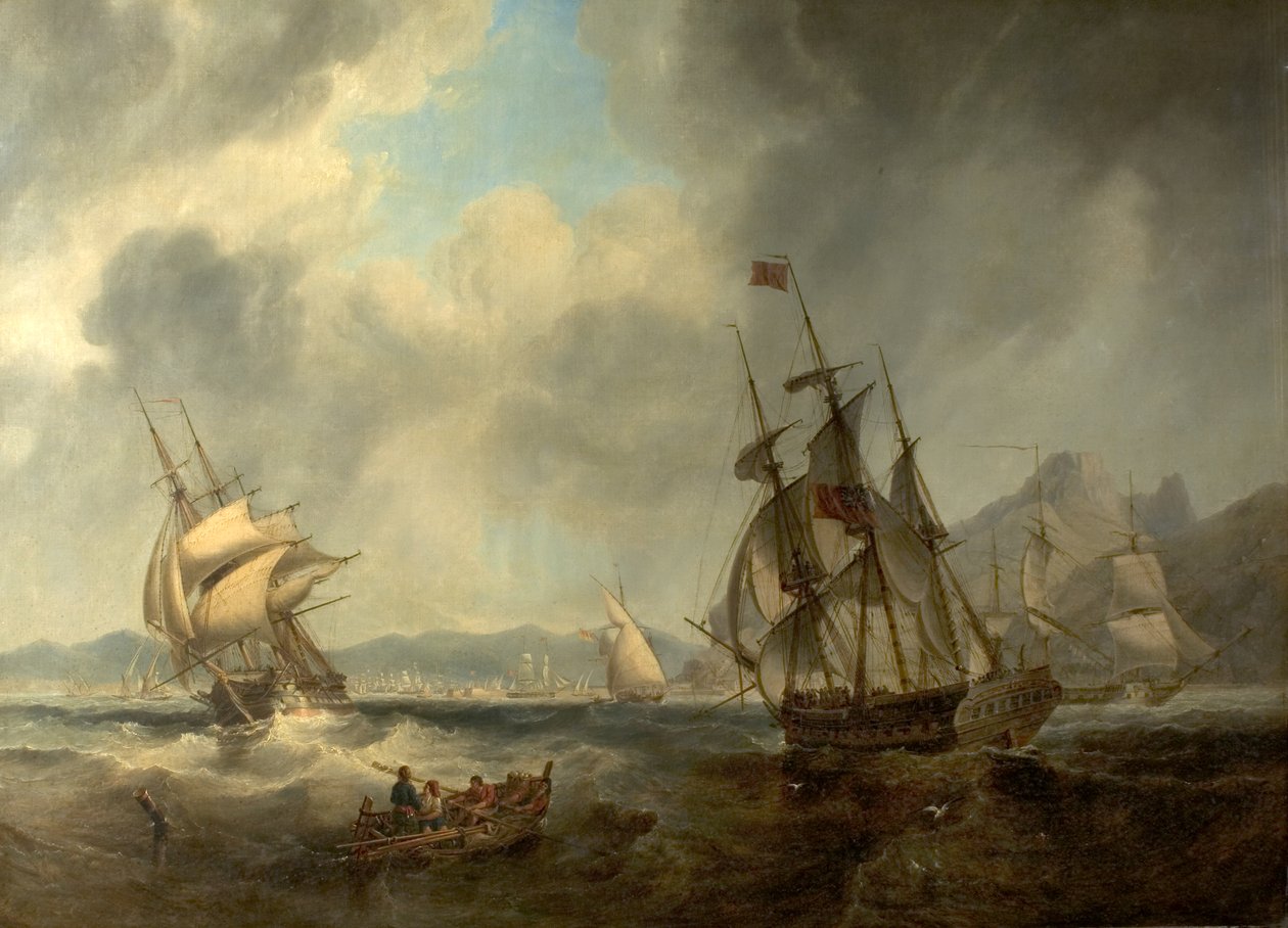 Scena nel Mediterraneo, 1842 da John Wilson Carmichael