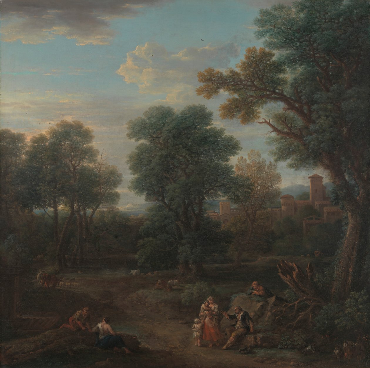 Paesaggio classico: mattina da John Wootton
