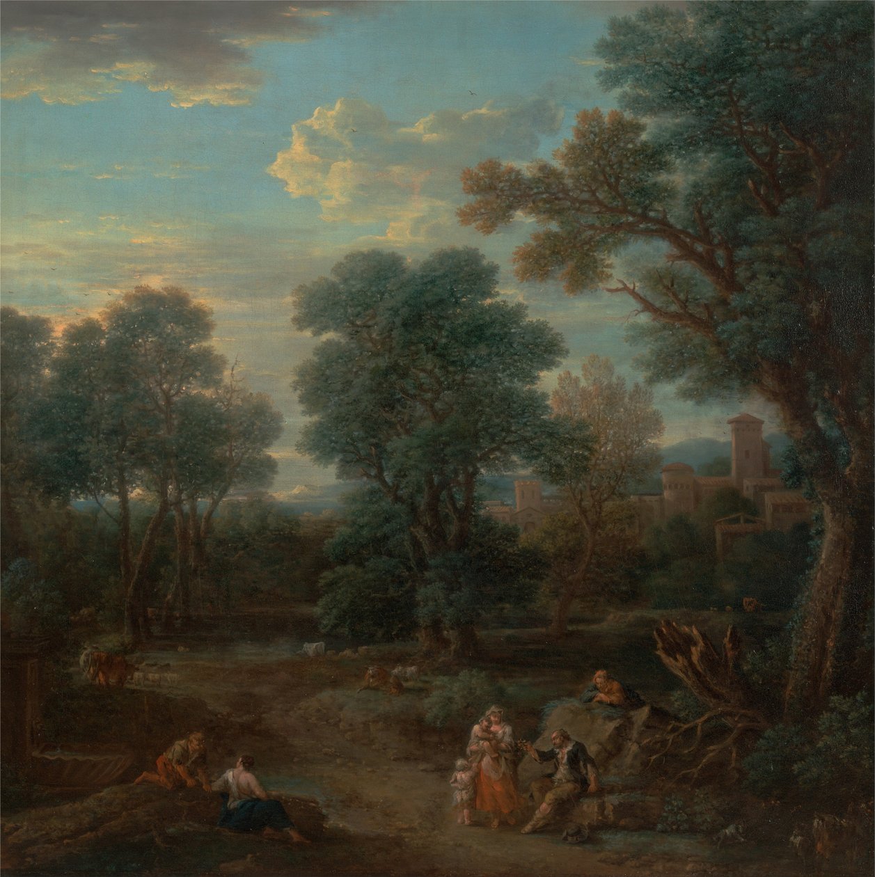 Paesaggio classico: mattina da John Wootton