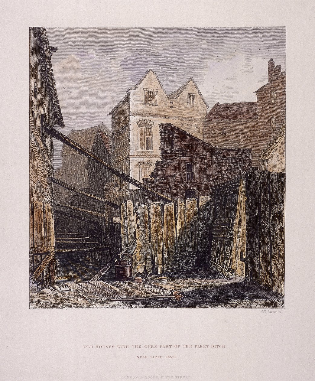 Fiume Fleet, Londra da John Wykeham Archer