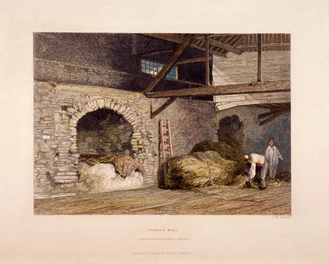Trinity Square, Londra, 1851 da John Wykeham Archer