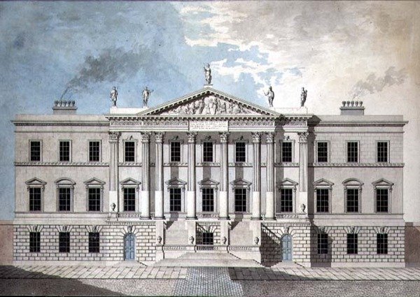 Progetto per un palazzo cittadino neoclassico da John Yenn