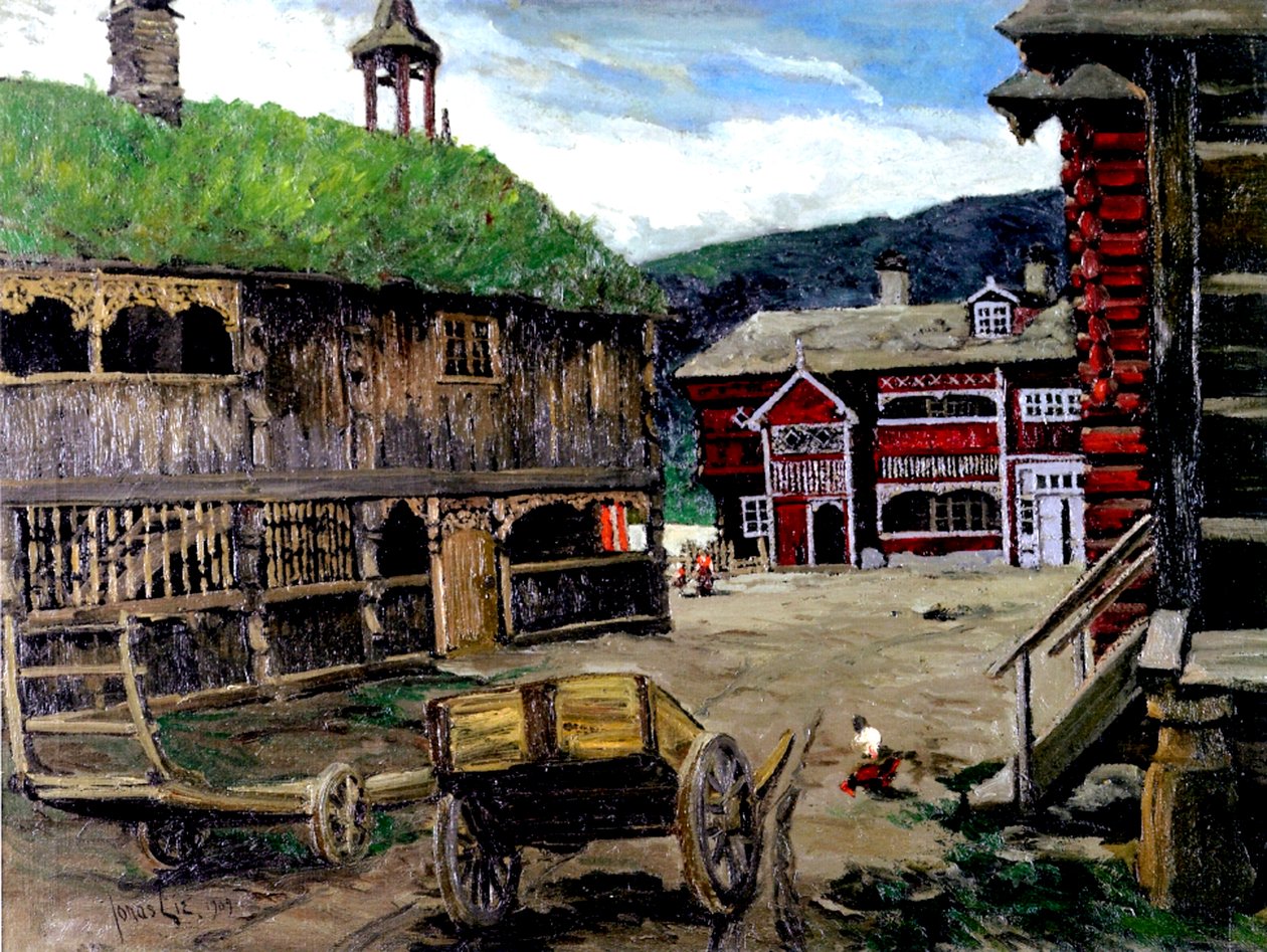 Un villaggio norvegese, 1909 da Jonas Lie