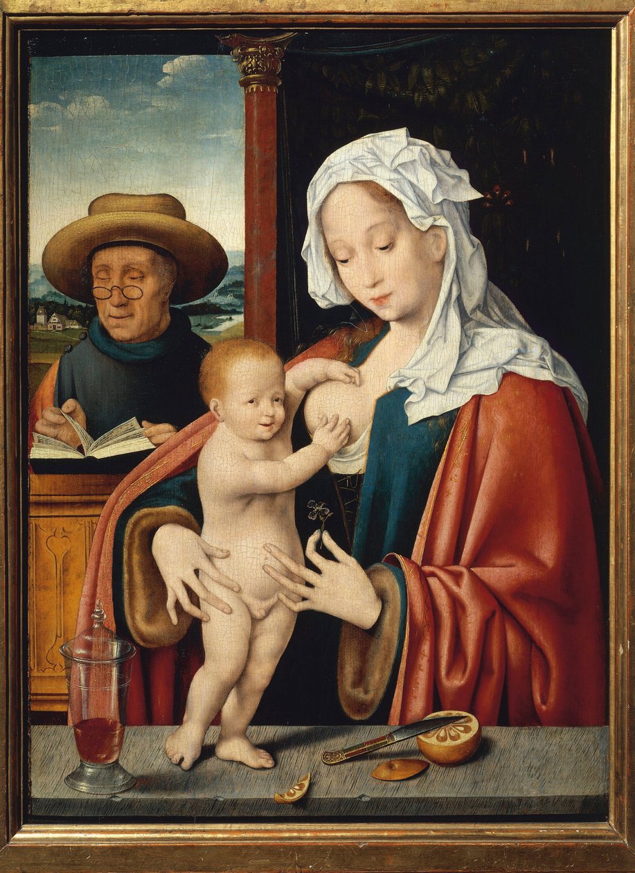 La Sacra Famiglia da Joos van Cleve