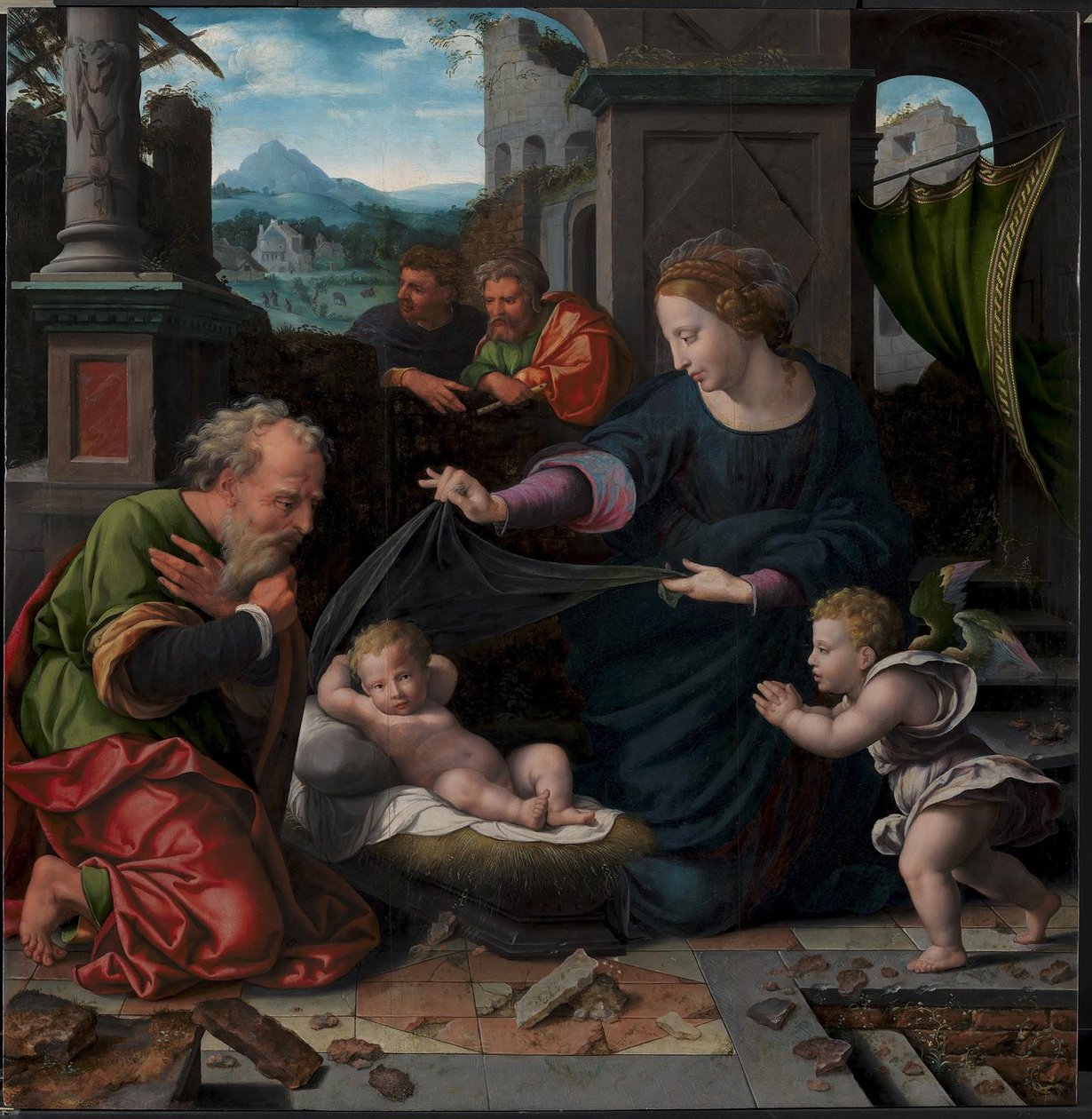 La Sacra Famiglia da Joos van Cleve