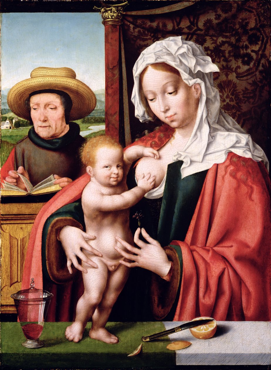 La Sacra Famiglia, c.1520 da Joos van Cleve
