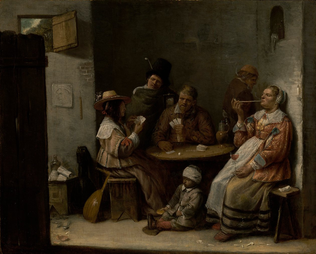 Giocatori di carte, c.1645 da Joos van Craesbeeck