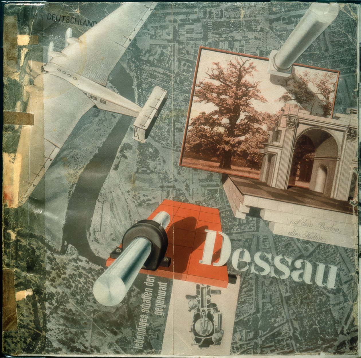 Prospetto della città di Dessau da Joost Schmidt