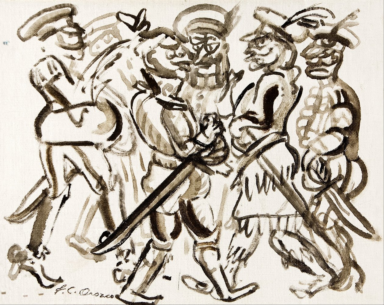Stato maggiore dei buffoni da José Clemente Orozco
