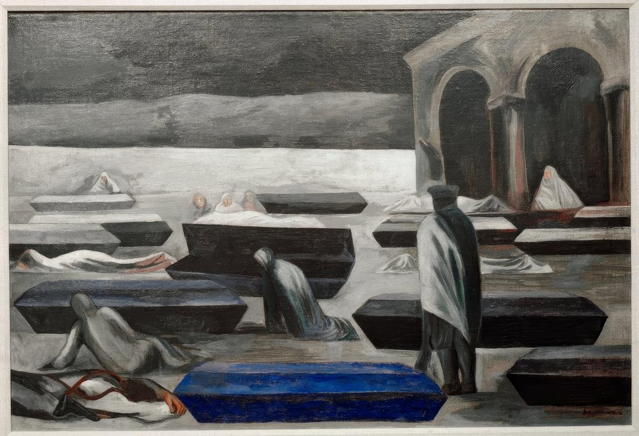 Il cimitero da José Clemente Orozco