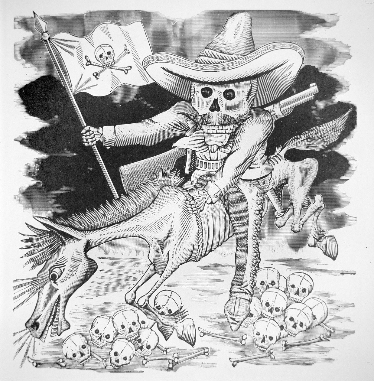 Calavera Zapatista, c.1910 da José Guadalupe Posada