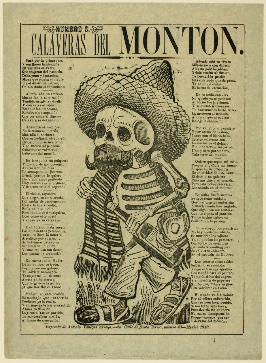 Calavera delle masse, n. 2 da José Guadalupe Posada