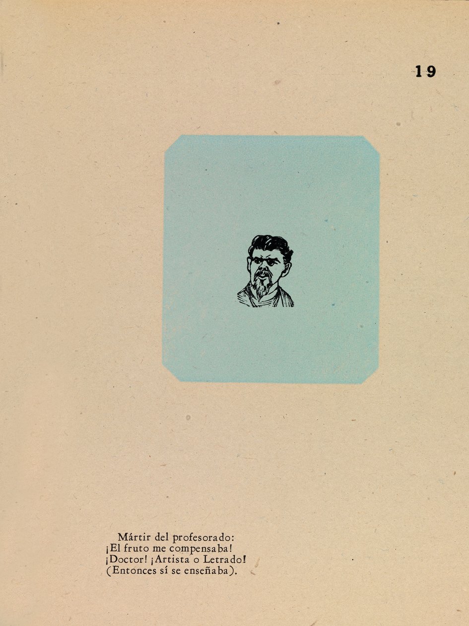 Ritratto di un insegnante da José Guadalupe Posada