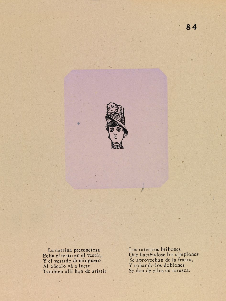 Coquette pretenziosa da José Guadalupe Posada