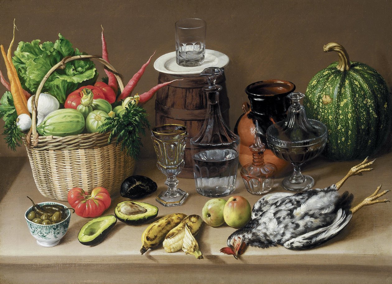 Natura morta (c.1870) da Jose Agustin Arrieta