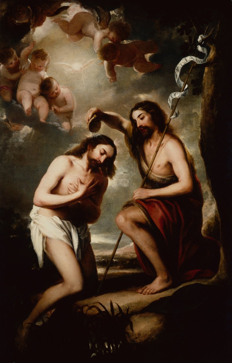 Il battesimo di Cristo da José Antolínez
