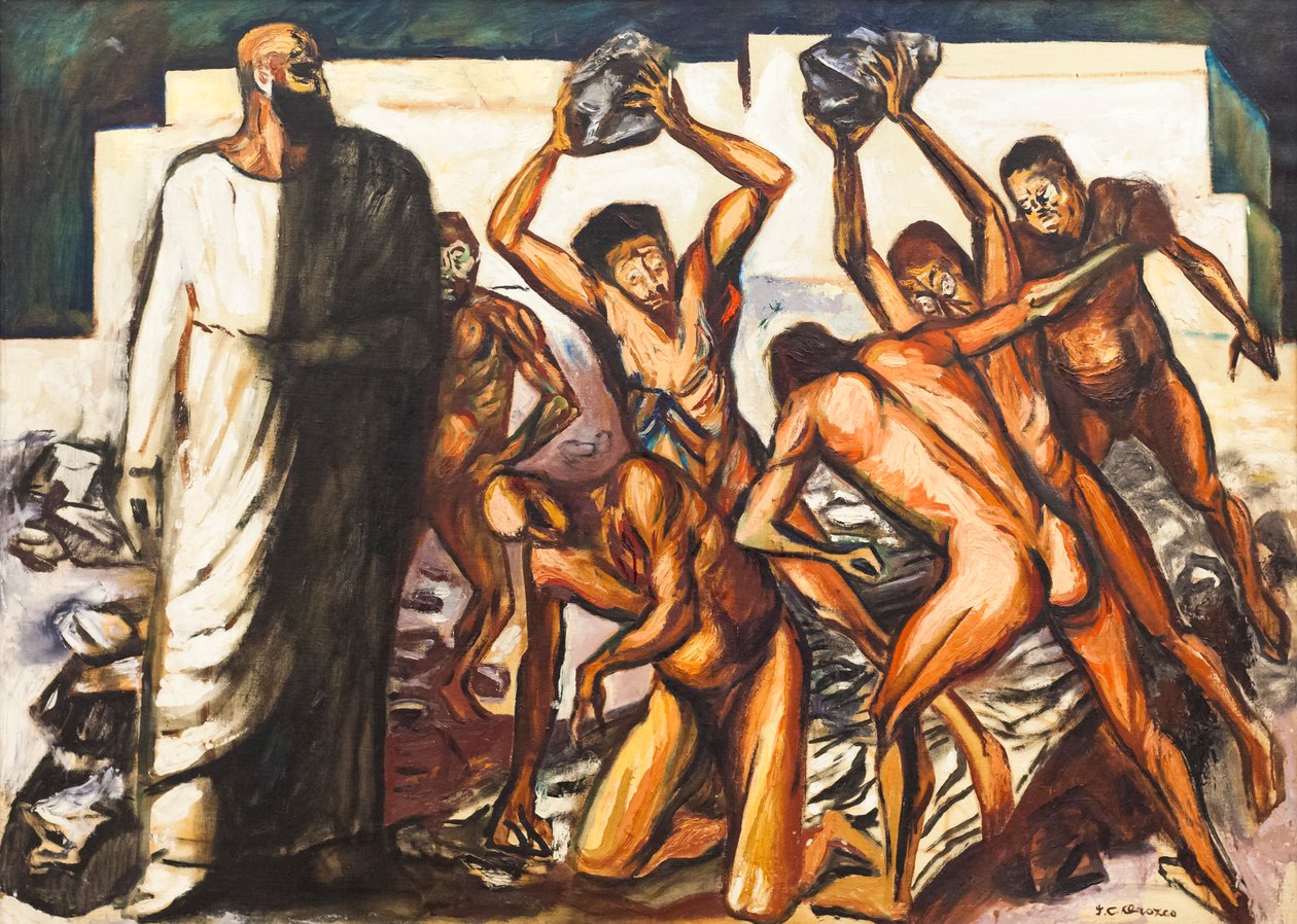 Il martirio di Santo Stefano da José Clemente Orozco