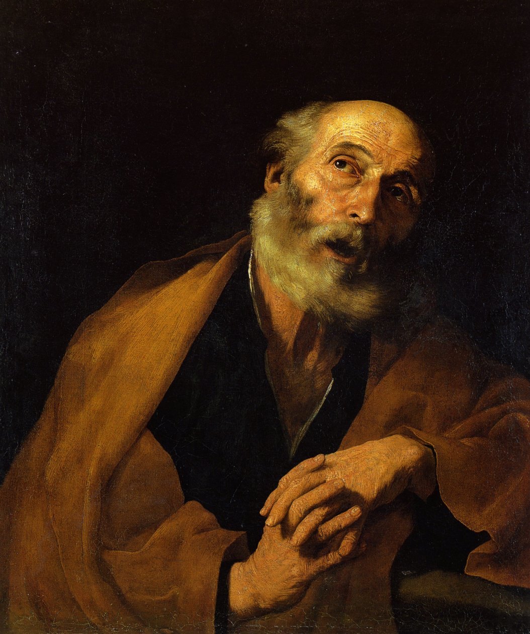 Pentimento di San Pietro da Jose de Ribera