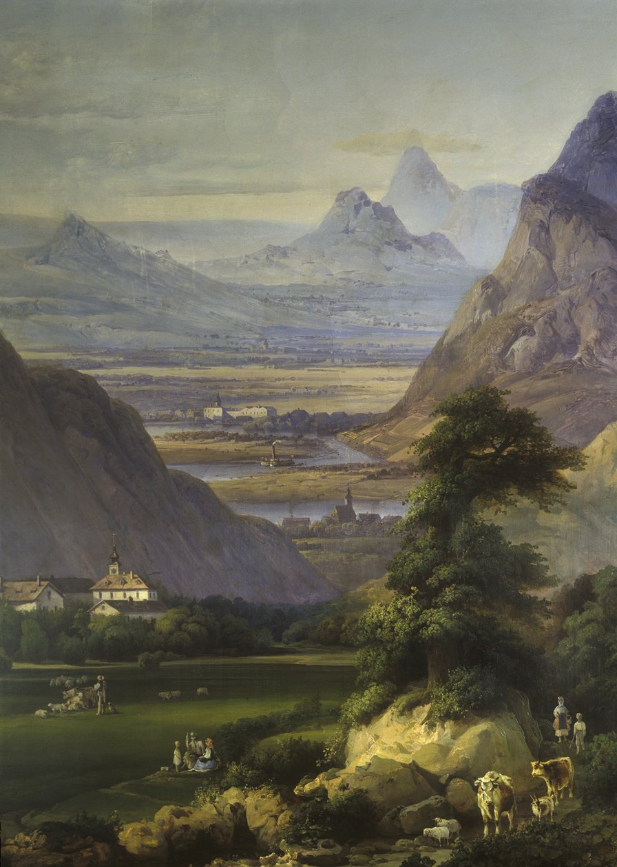 Paesaggio vicino a Kamük, 1850s da Josef Matj Navrátil
