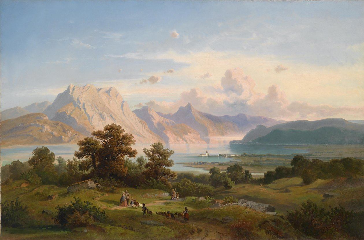 Vista del castello di Orth sul Traunsee da Josef Mayburger