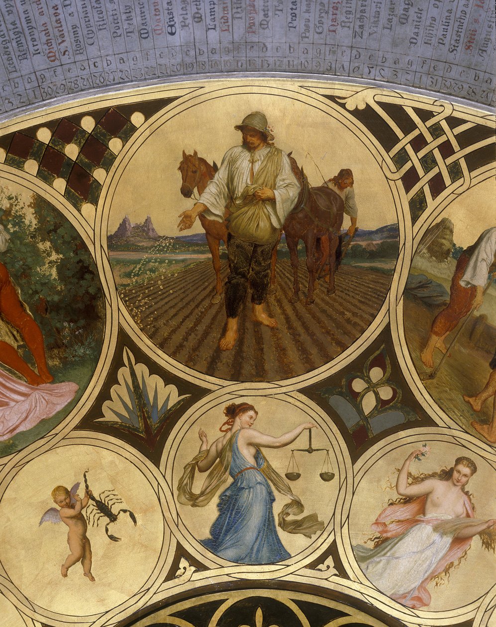 Piatto del calendario dell