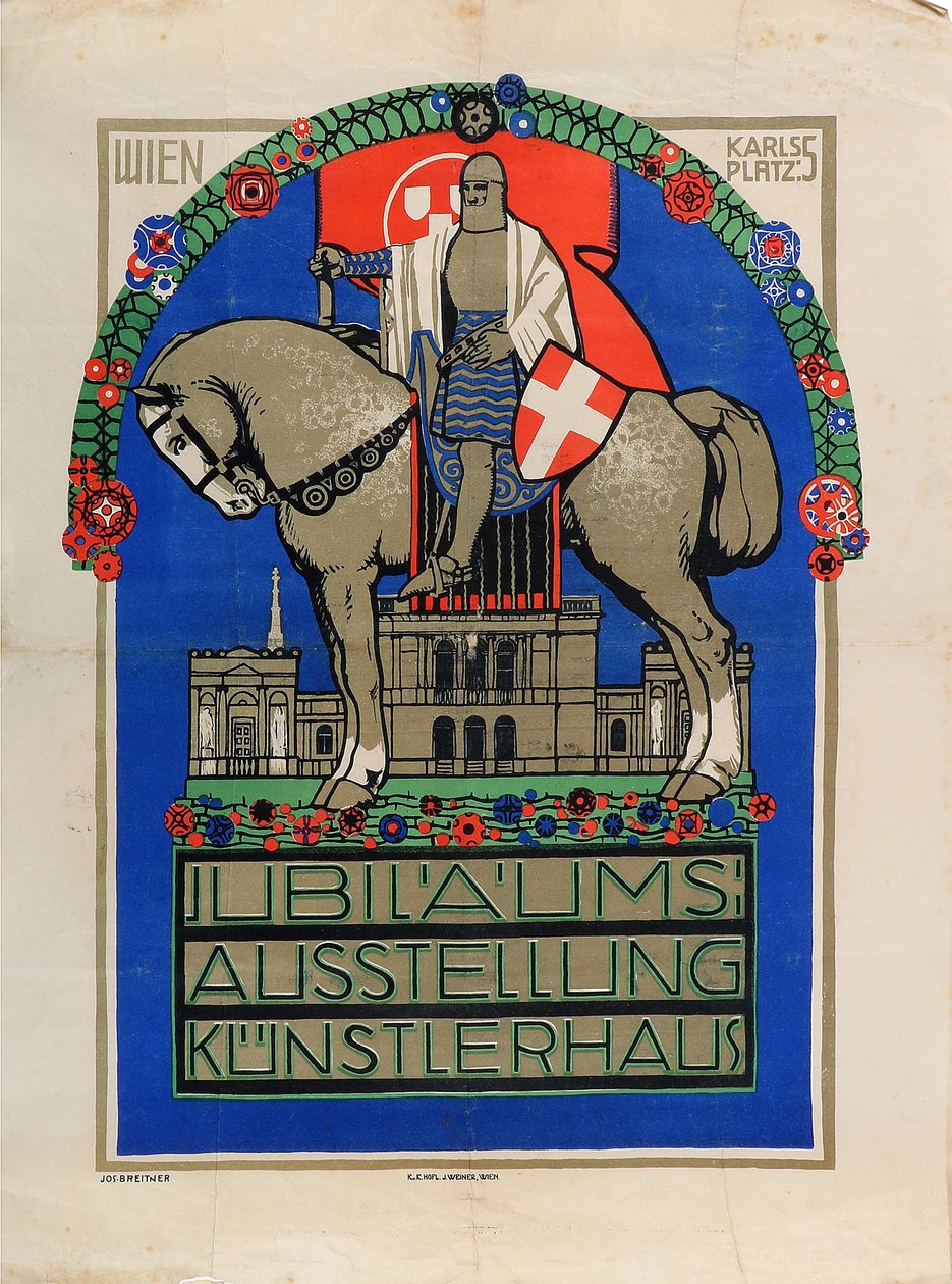 Mostra Anniversario Vienna Künstlerhaus, 1908 da Josef Breitner