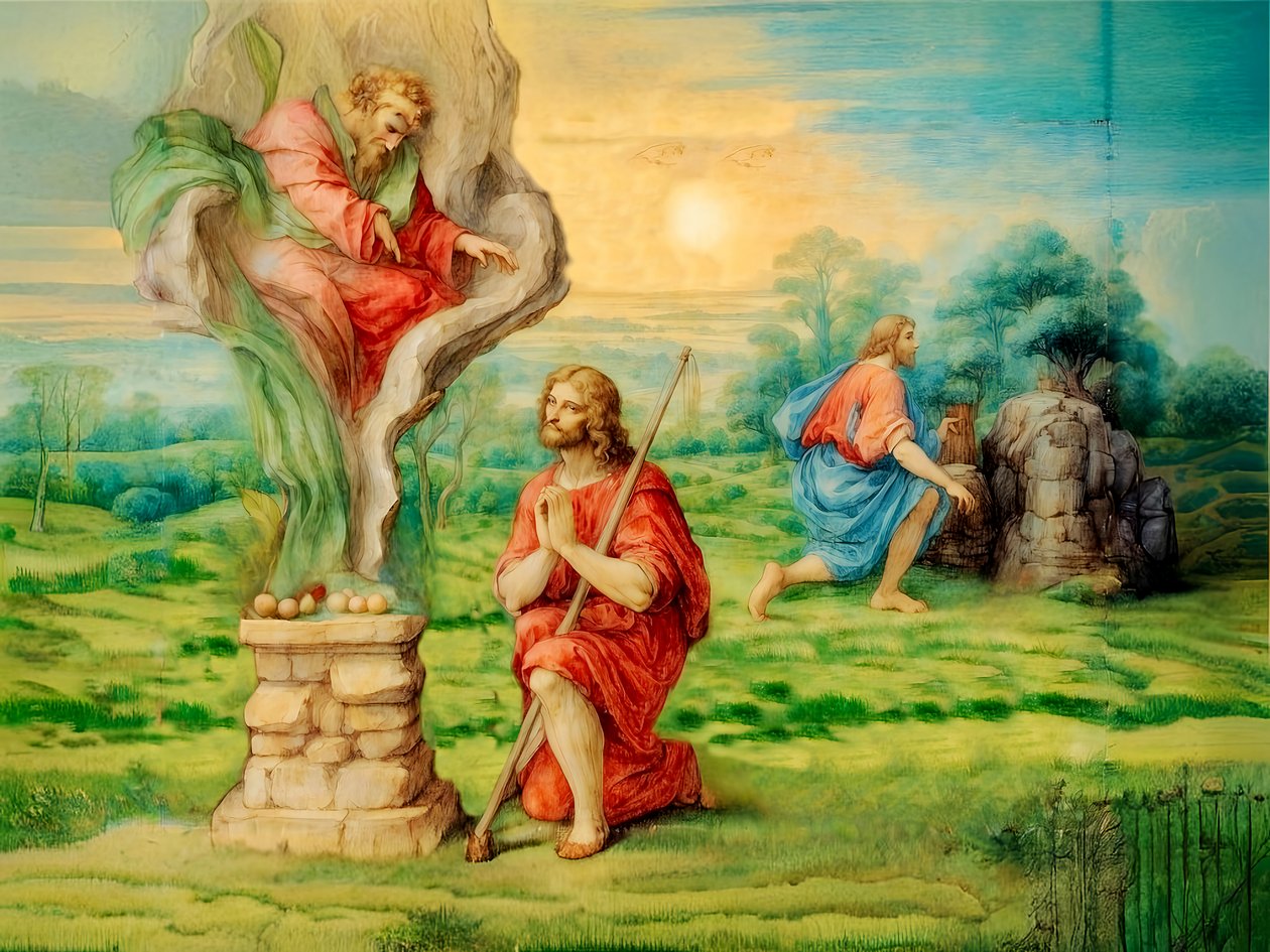 A1_Genesis_12-Sacrificio di Caino e Abele da Josef Johann Michel