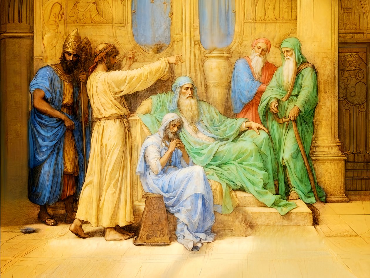 Giuseppe interpreta i sogni del faraone da Josef Johann Michel