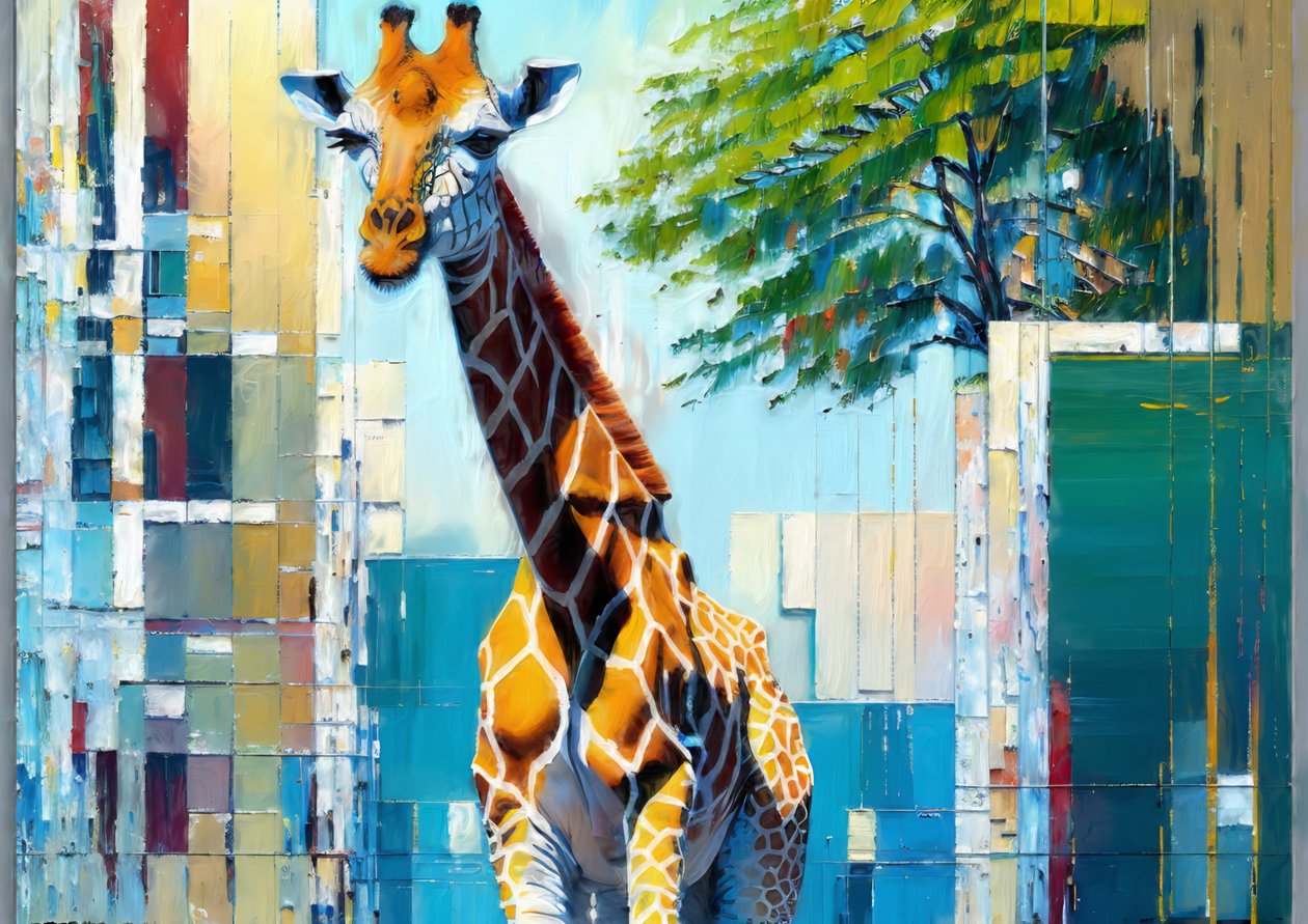 Animali: giraffe 2 da Josef Johann Michel